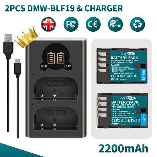 Battery dmw blf19 blf19e - 2x, +
