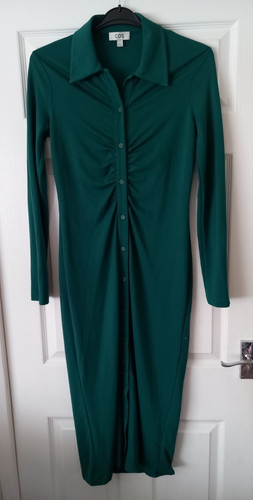 Cos green collar neck - green, v