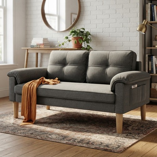 Small seater sofa gray - 2-seater,