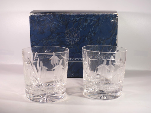Stuart crystal cascade 9oz - crystal,