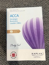 ACCA Strategic Business Leader Study Textbook September 2024 June 2025