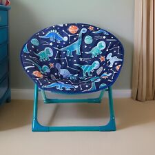 Childrens Kids Bedroom Foldable Dinostar Moon Chair Seat 54 x 47 x 46cm