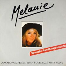 7" MELANIE SAFKA Cowabonga Never Turn Your Back On A Wave BAIERLE 1988 like NEW!