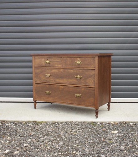 Antique solid mahogany chest