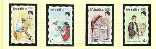 Mauritius sg596 599 birth - mauritius, sg596-599