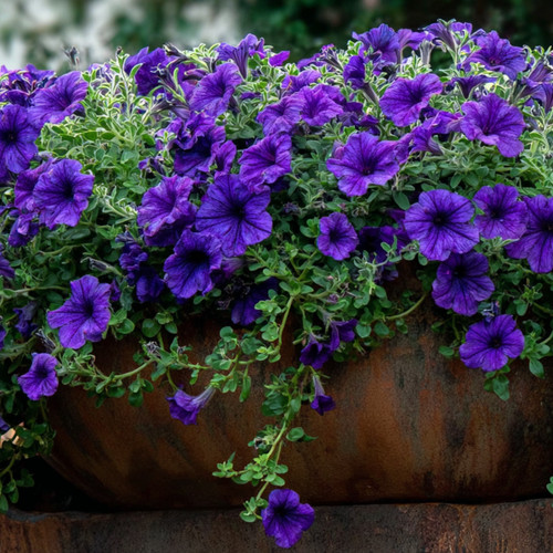 Alderman blue petunia seeds - blue,
