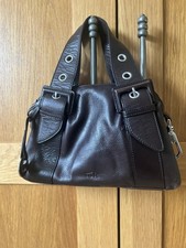 Small Brown Leather Tula Grab