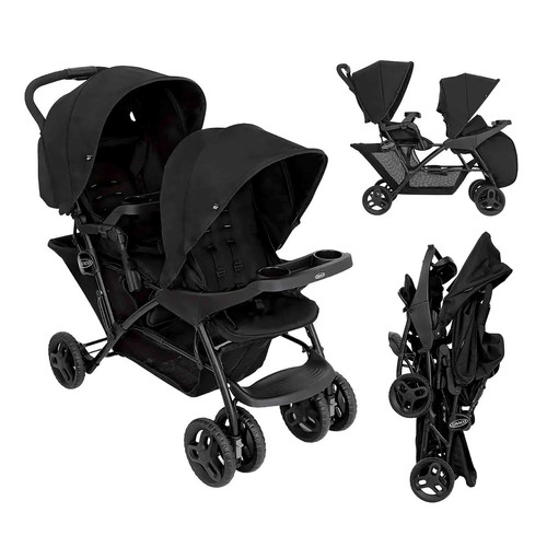 Double tandem pushchair graco - pushchair,
