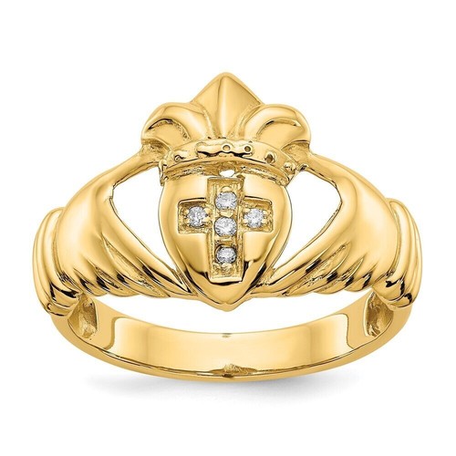 14k yellow gold - 14k, diamond