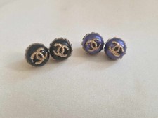 LOT OF TWO CHANEL SMALL PEARL BUTTON 12MM