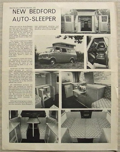 Bedford auto sleeper - auto-sleeper, camping