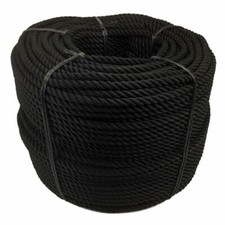 10mm Black 3 Strand Nylon