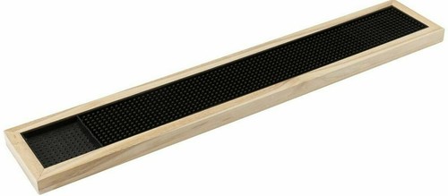 Rubber bar mat black - mat,