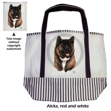 Akita Canvas Tote Bag