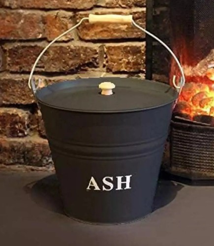 12l fireside ash - bucket, metal