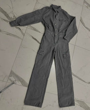 ZARA TRF Faded-Effect Denim Long Sleeve Jumpsuit Size: XS Brand New with Tag