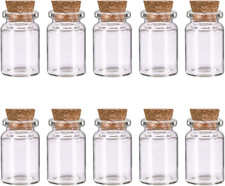 10 Pcs Small Glass Bottles