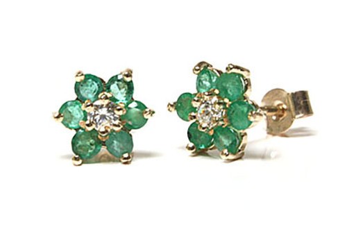 9ct gold emerald - 9ct,