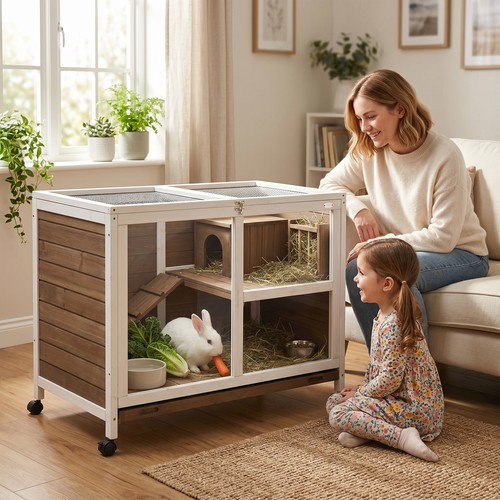 Indoor rabbit hutch guinea pig - indoor,