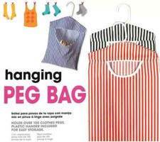 Fabric Clothes Peg Bag with
