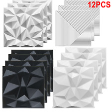 12x 3D Wall Panels Covering PVC Cladding Wallpaper Decorative Tiles 30x30cm
