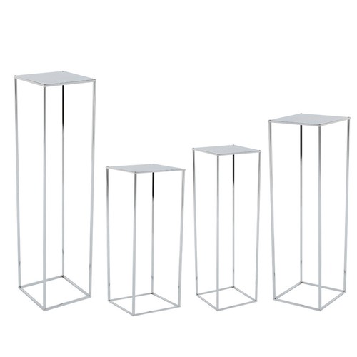 Metal flower stand pedestal - metal,