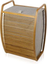 Bamboo Laundry Basket with Lid