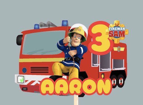 Fireman sam cake topper - cake,