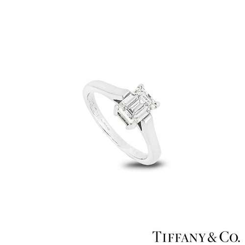 Tiffany platinum emerald - tiffany, &