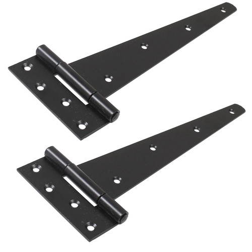 Black gate tee hinges - gate,