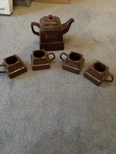 Official Cadbury Chocalate Chunk Ceramic Teapot And Mugs Set