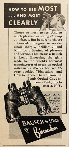 1951 bausch lomb - 1951, &