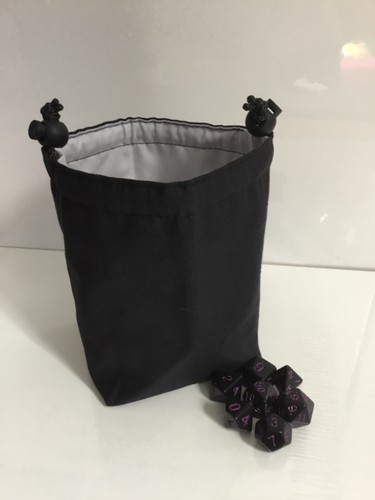 Dice bag black pale - dice, black/pale