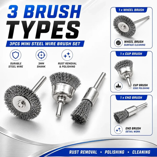 3pcs polishing wire wheel - polishing,