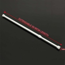 Telescopic Net Voile Tension Curtain Rail Pole Rod Rods Spring Loaded Extendable