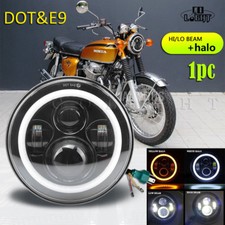 90W LED Headlight Black 7" E