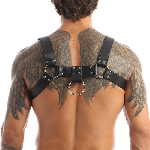 Black faux leather studded - faux,