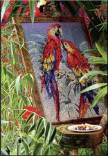 EHRMAN Red Parrots KAFFE