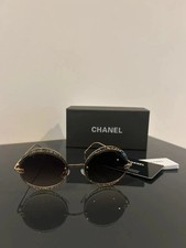 Women's CHANEL Sunglasses, Ladies Fashion Glasses Without Case. Boxed