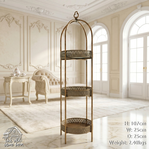 Moroccan tier round shelf - moroccan,