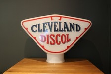 Cleveland Discol Petrol Pump Globe Glass Oil Gas Automobilia Memorabilia 