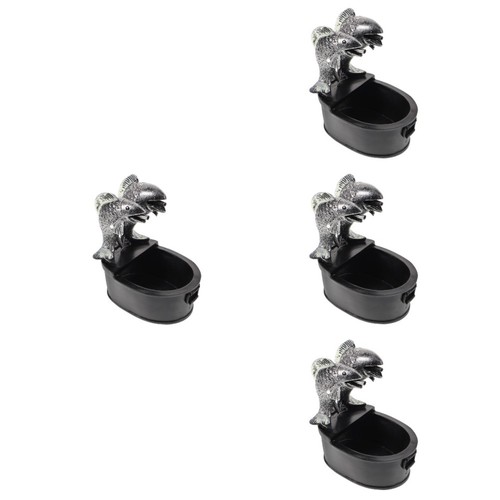 Garden decor black resin - decor,