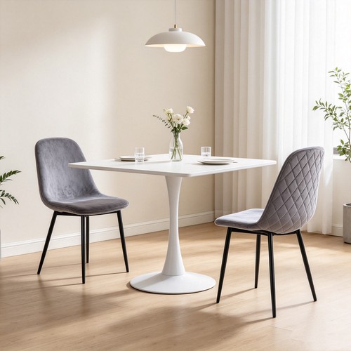 80cm square tulip - square, table