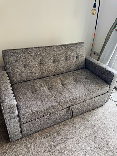 Ikea grey fabric seater sofa - ikea,