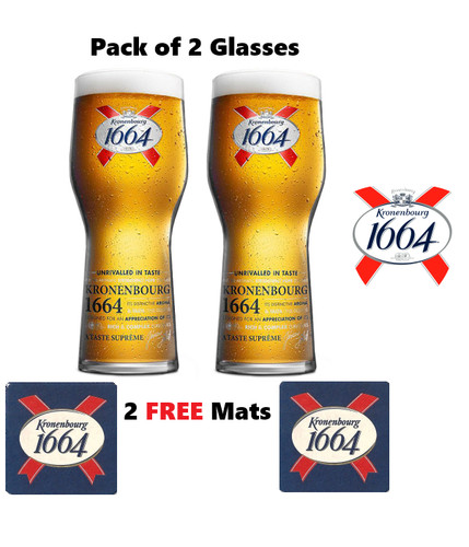 Kronenbourg glass 1664 - kronenbourg,