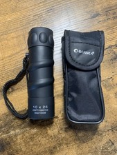 BARSKA 10 X 25 MONOCULAR 288ft/1000yd 96m/1000m + CASE