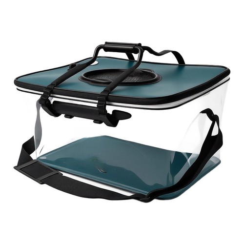 Portable foldable bait bucket - foldable,