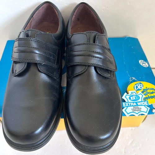Men extra wide leather black - men's,