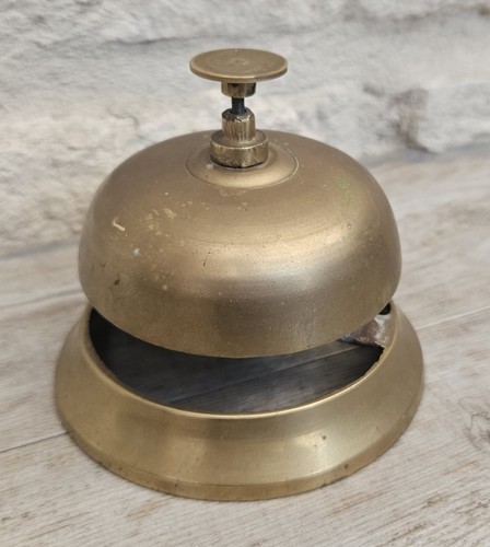 Antique brass service bell - antique,