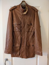 Beretta Vintage Brown Leather Jacket Size GB 40